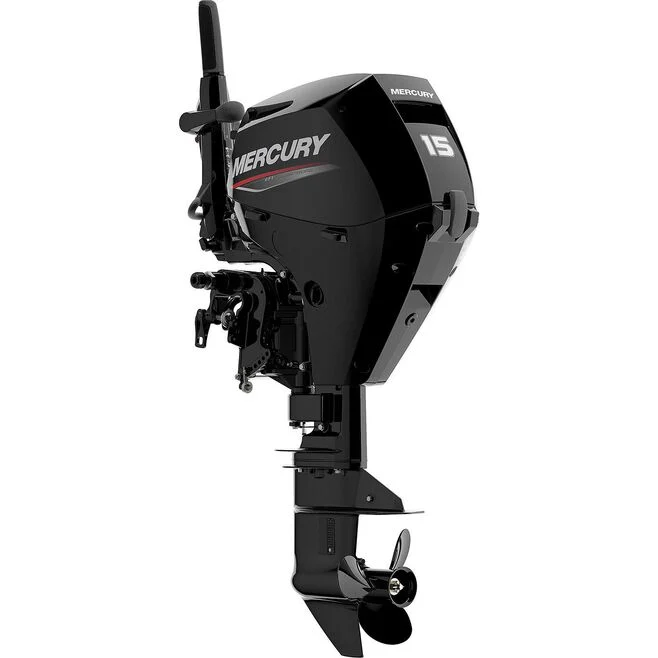 Mercury 15hp EFI Tiller FourStroke Outboard Motor with 15'' Shaft, Manual Tilt/Trim, Electric Start/Manual Backup - Image 3