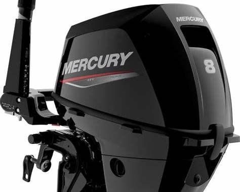 Mercury 8hp Tiller FourStroke Outboard Motor, 20" Shaft - Image 3