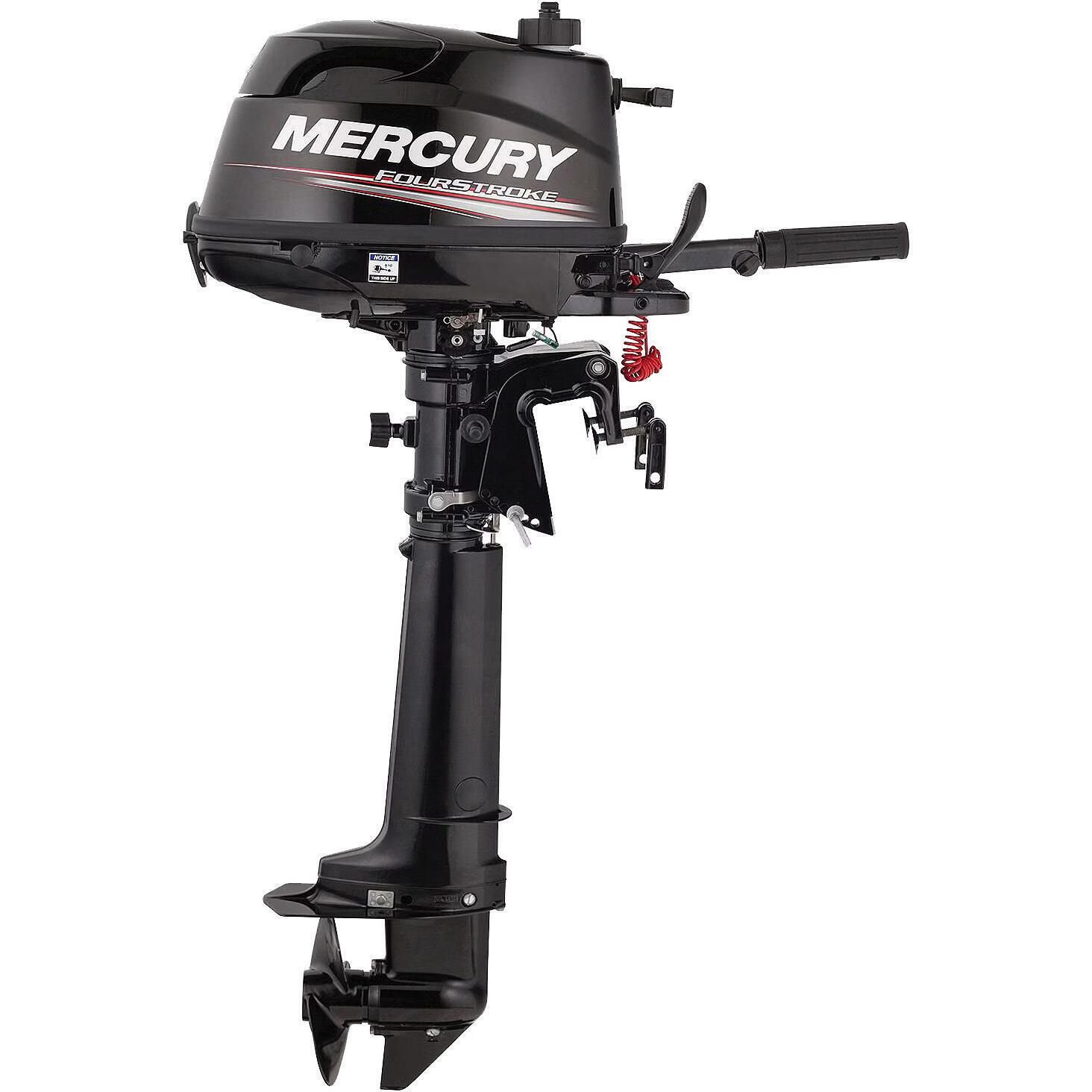 Mercury 5hp Tiller Sail Power FourStroke Outboard Motor, 20" Shaft - Manual Tilt/Trim - Manual Start - Image 4