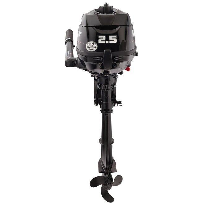Mercury 2.5hp Tiller FourStroke Outboard Motor 15" Shaft Manual Tilt/Trim, Manual Start Model # 7754849 Mfg # 1F02201KK - Image 6