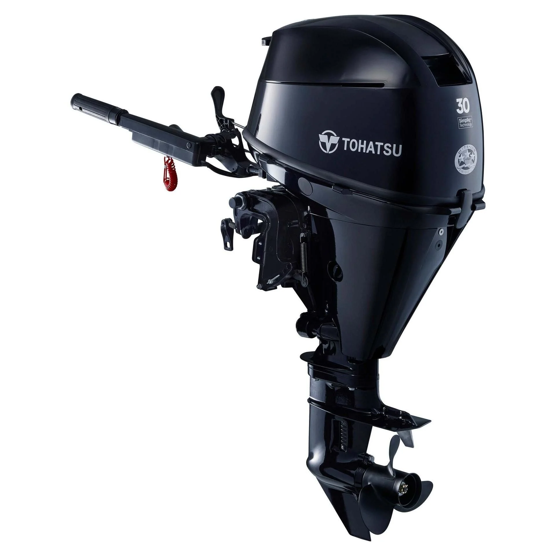 Tohatsu 30 HP Tiller Outboard Motor